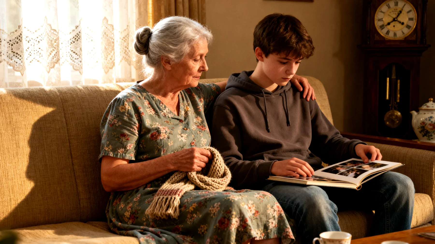 Die Großmutter beobachtet mit wachsender Sorge, dass ihr Teenager-Enkel zunehmend Schwierigkeiten hat, soziale Kontakte zu knüpfen und aufrechtzuerhalten. Er zieht sich von Gleichaltrigen zurück, vermeidet Gruppenaktivitäten und verbringt die meiste Zeit alleine zu Hause. Die Großmutter weiß nicht, wie sie ihm helfen soll, ohne ihn unter Druck zu setzen oder sein Vertrauen zu verlieren."