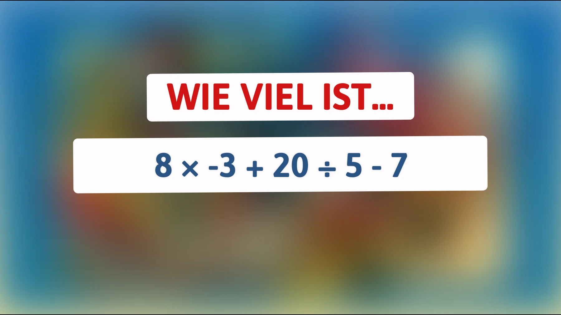Kaum jemand schafft dieses einfache Mathe-Rätsel – schaffst du das Ergebnis ohne Fehler?"