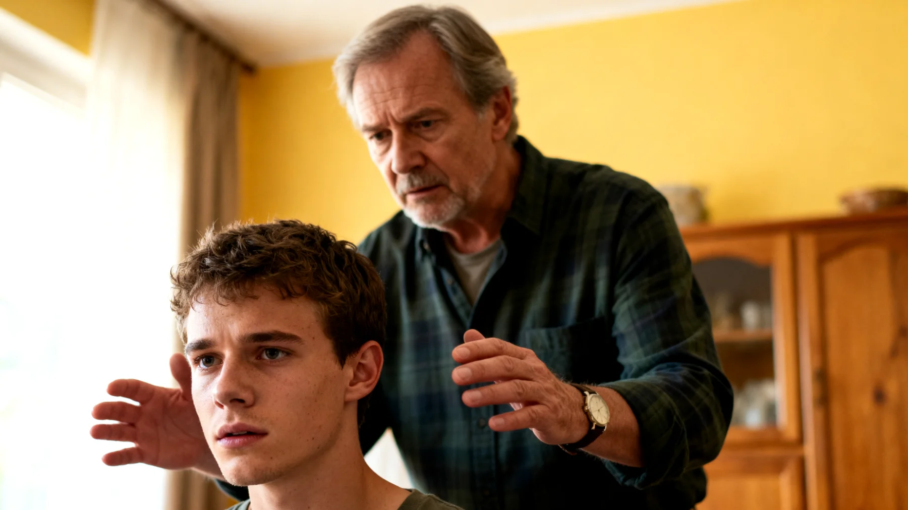 Der Vater neigt dazu, seinen jungen erwachsenen Kindern gegenüber übermäßig fürsorglich zu sein – er trifft Entscheidungen für sie, schützt sie vor jeglicher Schwierigkeit und lässt ihnen kaum Raum, eigenverantwortlich zu handeln. Dies führt dazu, dass die jungen Erwachsenen Schwierigkeiten haben, sich als autonome und selbstständige Personen zu entwickeln, und gleichzeitig entsteht eine latente Spannung in der Beziehung, da sie sich in ihrer Unabhängigkeit eingeschränkt fühlen."