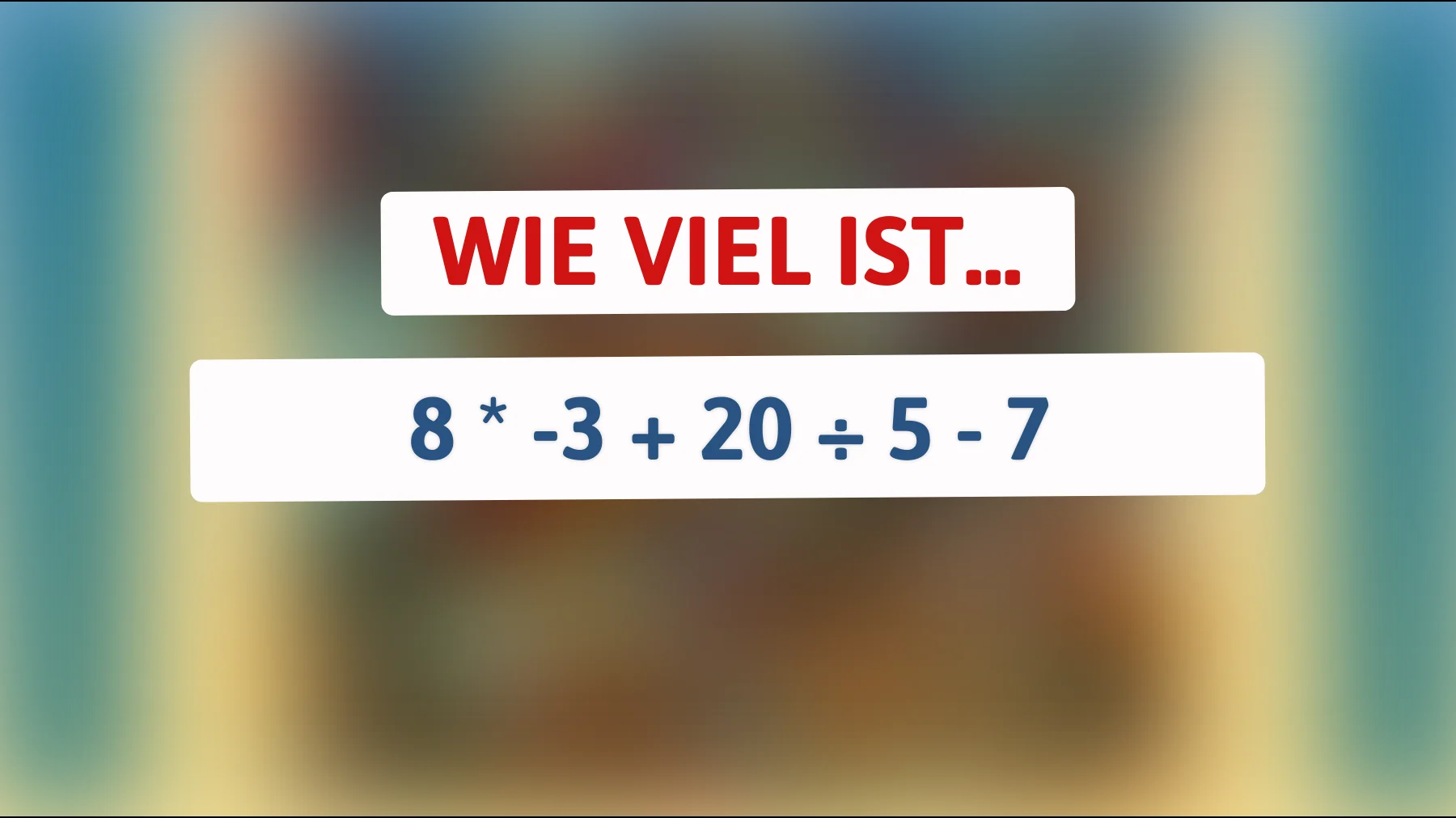 nur genies lösen das richtig: schaffst du diese einfache rechnung ohne fehler?"
